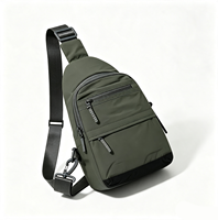 Sac de Poitrine Portable et Imperméable pour Homme, Sac Bandoulière Multifonctionnel Tendance et Décontracté, Sac Banane Léger pour Usage Quotidien