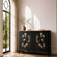 Meuble d'entrée, armoire à chaussures, armoire de rangement, armoire de salle à manger en bois massif de style américain et français