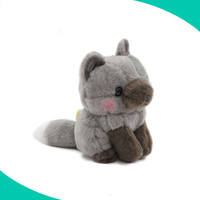 Peluche Renard Orange Personnalisée Mignonne 5'' Renard Gras en Peluche Fabriqué en Chine