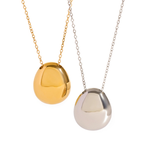 J & D18kゴールドステンレススチール多用途シンプルゴールドドットネックレス605cmミニマリストシックアクセサリー - Product Image 1