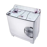 Lave-linge compact semi-automatique à trois cuves empilables, à chargement par le haut, grande capacité, à commande manuelle