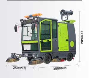 ride on floor Sweeper Automatic Electric Ride-on Battery Sweeper Driving Type Cleaning Equipment Floor Sweeper for supplier