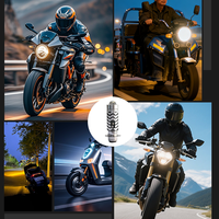 Ampoule LED pour moto P15D super lumineuse avec lentille de projecteur 360 °   Ampoule de phare de scooter à angle de faisceau large, faisceau haut jaune, faisceau bas