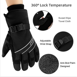 <span class=keywords><strong>Gants</strong></span> d'hiver MOREOK imperméables avec doublure thermique en polaire, antidérapants, compatibles avec les écrans tactiles, pour le cyclisme, le snowboard et le ski, pour hommes et femmes - Product Image 4