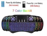 Vente en gros Clavier i8 2.4G Clavier rétroéclairé sans fil Air Fly Mouse Télécommande avec pour Smart TV Box