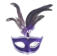 Masque de carnaval vénitien amusant pour cosplay, masque de fête à plumes pour Mardi Gras, accessoires de fête, décoration de Noël
