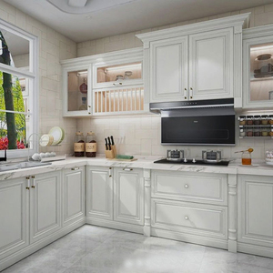 Armoires de cuisine multifonctions luxe en bois massif à bon prix - Product Image 4
