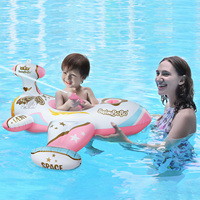Swimbobo bébé anneau de bain rose en plein air été pistolet à eau jouer avion gonflable enfants siège flotteur pour piscine enfants