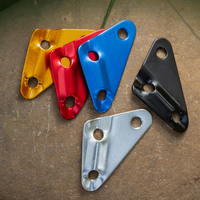 Boucle de réglage de corde de tente d'extérieur, boucle triangulaire en alliage d'aluminium pour corde de vent, boucle antidérapante, boucle de fixation sûre et stable