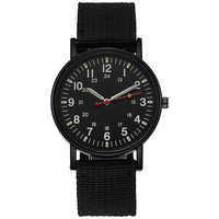 Montre de sport militaire lumineuse pour hommes, résistante aux chocs, bracelet en Nylon Simple, montre-bracelet militaire à Quartz pour hommes