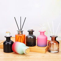 Bâtons d'huile de parfum d'aromathérapie personnalisés pour la maison bouteille de diffuseur d'arôme d'air de roseau en verre
