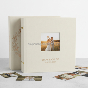 Tùy chỉnh đám cưới gia đình khách bé bộ nhớ cuốn sách Linen Polaroid tự dính Album ảnh tham gia và kỷ niệm sổ lưu niệm - Product Image 3