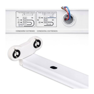 Kit di Connessione a 2 Lati per Tubo LED T8 da 120 Cm per Illuminazione - Product Image 2