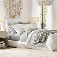 RH COSETTE Minimalistisches Modernes Eichenholz-Paneelbett, Anpassbare Größen, Multifunktionales Plattformbett für das Hauptschlafzimmer