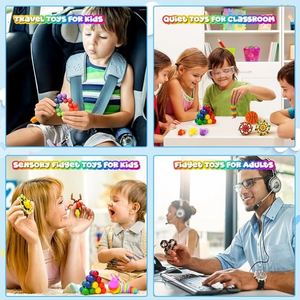 Kit Sensorial de Plástico para el Aula y el Hogar - Alivio del Estrés, Concentración, Juego Silencioso para Niños y Adultos - Regalo para Fiestas y Aprendizaje - Product Image 5