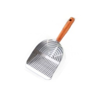 Paletta per lettiera per gatti in acciaio inossidabile due in uno con fori sottili raschietto per <span class=keywords><strong>cacca</strong></span> di metallo grande per una facile pulizia in sabbia minerale - Product Image 5