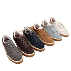Zapatos de Cuero Genuino de Alta Calidad, Estilo Casual, Tenis de Moda para Hombre - Product Image 1