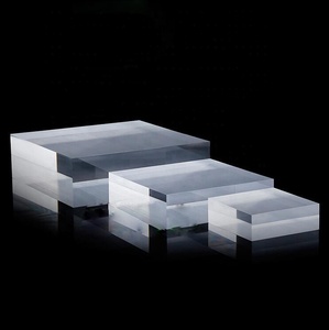 OEM Clear Solid Engraved Acryl würfel block für Schmuck Display Acryl block mit abgeschrägter Kante - Product Image 5
