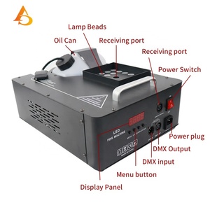AICPOSE LF005-G 1200W/1500W RGB 24 LED Máquina de Niebla Vertical con Control Remoto Eléctrico 7CH DMX AC110/220V Luz de Escenario para Bodas - Product Image 5