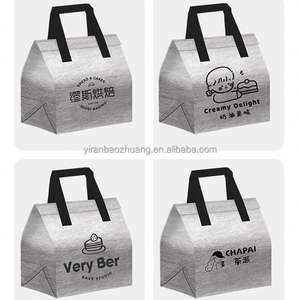 Bolsa Térmica de Tela No Tejida con Aislamiento de Papel de Aluminio para Pan, Comida para Llevar, Barbacoa, Venta al por Mayor, Alimentos Refrigerados, Reciclable - Product Image 4