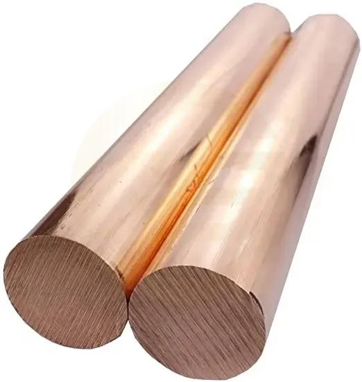 C11600 C17200 Barre ronde en cuivre en alliage de béryllium Barre de bronze en laiton Barre de cuivre pour matériel industriel