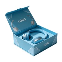 Boîte rigide personnalisée pour avion avec doublure en carton, couvercle rabattable, emballage cadeau pour écouteurs, boîte d'emballage pour produits électroniques
