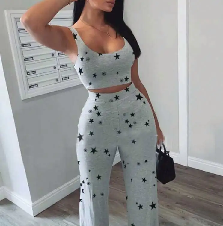 The Hottest Summer Women's Wear Of 2020 Printed Casual Sports Suit