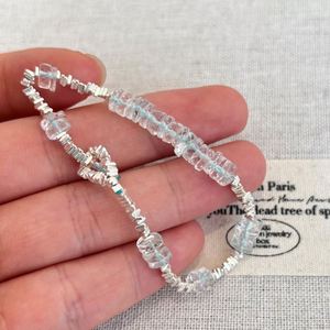 Bracelets et joncs Dylam Fashion Design en argent sterling 925 avec perles et pierres de topaze naturelle, bijoux - Product Image 2
