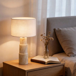 Marble <b>Table</b> Lamp E27 LED 220V Switch Control Simple Design For Living Room Bedroom <b>Study</b> - Product Image 1