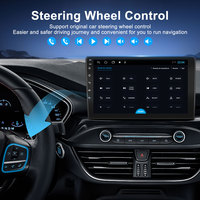 Autoradio multimédia universel 2 DIN 7 pouces avec GPS, Carplay, Android Auto, musique, Bluetooth, radio FM, entrée caméra de recul