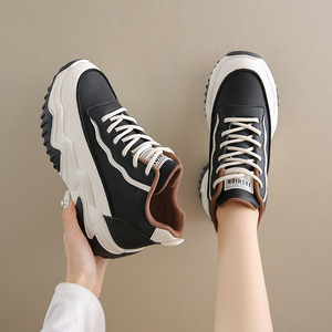Wholesale Price Autumn Women's <b>Shoes</b> High Top <b>Shoes</b> Women Versatile Heighten <b>Height</b> <b>Increasing</b> Sports Casual Clunky Sneakers - Product Image 4
