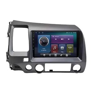 Reproductor de DVD para coche Android 12, sistema Multimedia de 9 pulgadas, Radio para coche para Honda Civic 2006-2011, pantalla táctil estéreo para coche, Carplay, DSP, GPS