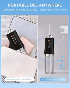 Irrigateur Oral Bon marché Vente en gros Équipement électrique de blanchiment des dents étanche IPX7 Fil <span class=keywords><strong>dentaire</strong></span> de voyage à domicile Fil <span class=keywords><strong>dentaire</strong></span> à eau - Product Image 4