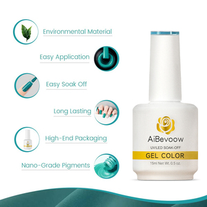 AiBevoow nueva serie de alta calidad Soak off 15ml UV Gel polaco barniz resina Nail Art LED lámpara fuente salón uso uñas Gel polaco - Product Image 3