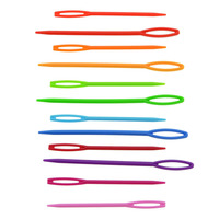 Aiguilles à broder à grande pointe en plastique PP, outils de couture et de tricot manuels pour le bricolage, emballage en gros pour travaux d'aiguille