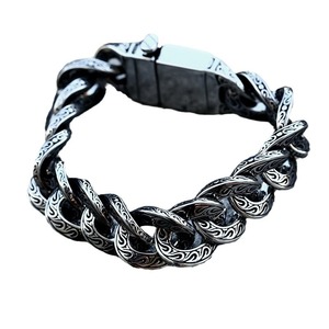 OAHLAN gioielli di moda Vintage creativo personalizzato modello intagliato braccialetti in acciaio inox per gli uomini <span class=keywords><strong>regali</strong></span> di anniversario - Product Image 6