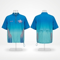 Pullover BP Custom Quarter Zip Dengan Lapisan Jala di Bagian Belakang