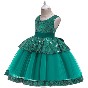 Vêtements pour enfants, robes de princesse pour enfants, jolies robes à fleurs pour petites filles, robes à appliques de Chine - Product Image 2
