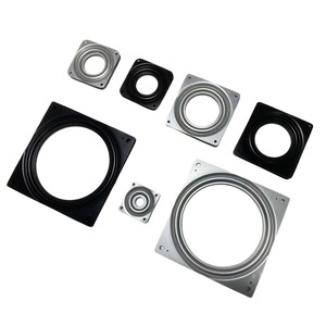 Présentoir rotatif carré Haoda, creux, 2, 3, 4, 6 pouces, base noire électrophorétique - Product Image 1
