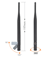 Antenne de communication externe en caoutchouc pour routeur WiFi sans fil 3dBi 2.4G, récepteur 868mhz 960mhz