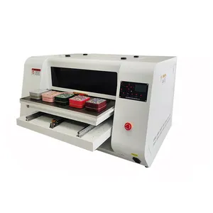 Impresora de cama plana UV DTF de alta precisión 2024, impresora inteligente UV DTF kjet era, impresora DTF A3 al por mayor