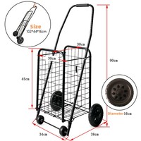 Vente en gros chariot à roulettes en fil de fer avec roues pour les magasins de détail mini chariot paniers à provisions mini panier