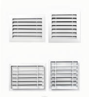 Ventilateur fixe à grandes persiennes en aluminium pour système de ventilation de climatisation HVAC avec sortie de grille de filtre vierge