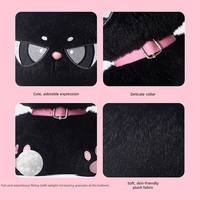 Peluche chat mignon, adorable poupée chaton, coussin câlin rembourré de coton PP - Cadeau d'anniversaire idéal pour unisexe