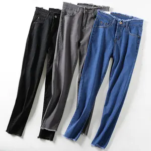 guangzhou clearance wholesale mixed cheap women jeans stocklot