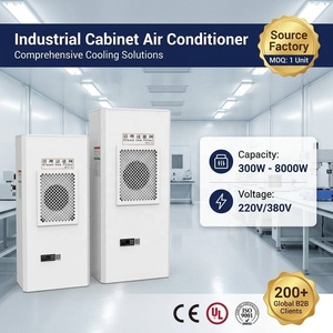 ตู้ปรับอากาศ300W 600W 220V ติดผนังสำหรับการควบคุม PLC-ผู้ผลิตเครื่องปรับอากาศอุตสาหกรรมระบายความร้อนที่มีประสิทธิภาพส่งมอบ - Product Image 1