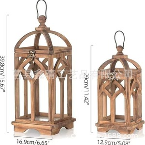 Portavelas de madera con base cuadrada, decoración para el hogar, estilo moderno y sencillo - Product Image 4