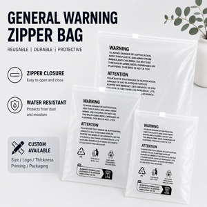 Bolsa Reutilizable con Cierre de CPE, Resistente al Agua, Protectora y Duradera, Personalizable, para Almacenamiento y Organización - Product Image 1
