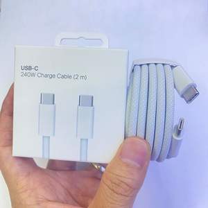 Câble USB-C vers USB-C de 2 m 240 W avec blindage tressé, conducteur en cuivre pur, charge rapide pour téléphone portable et tablette - Product Image 6