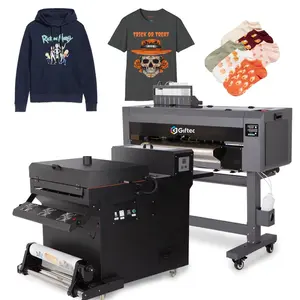 Fabrika fiyat yüksek hızlı uv dtf yazıcı a1 I3200 AB film transferi T-shirt sırt baskı makinesi otomatik 60cm dtf peinter